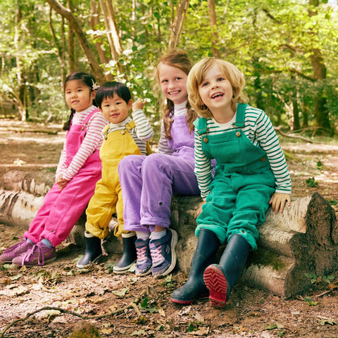 Emerald Chunky Cord Dungarees
