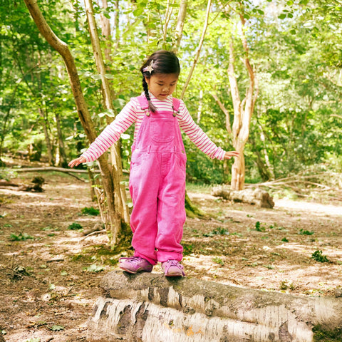 Hot Pink Chunky Cord Dungarees