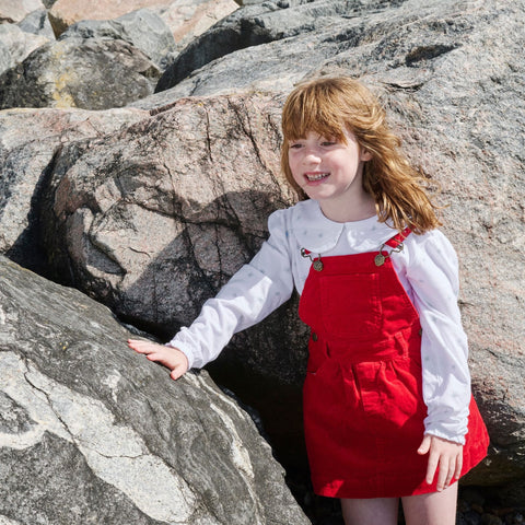 Red Corduroy Dress