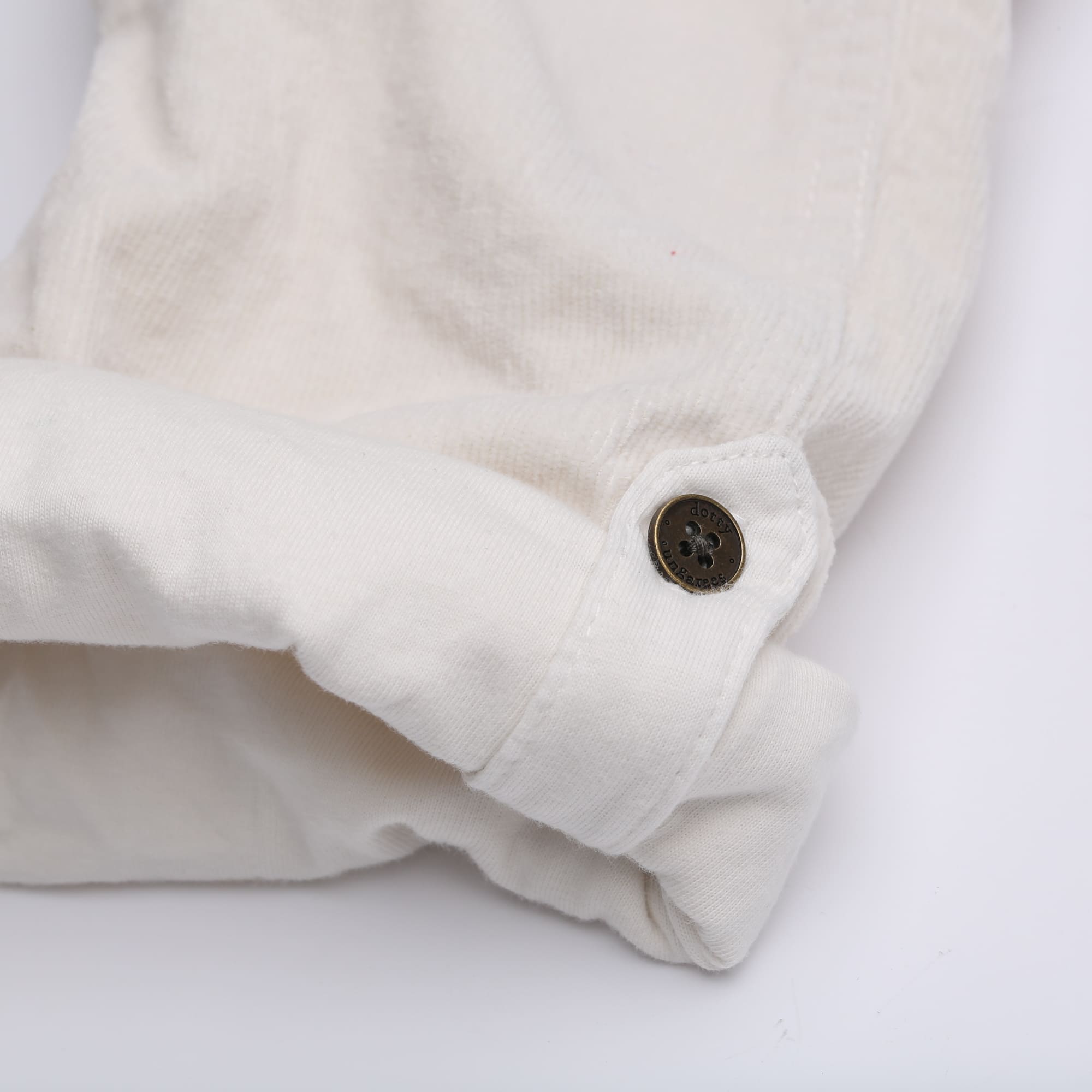 Cream Corduroy Dungarees for Kids