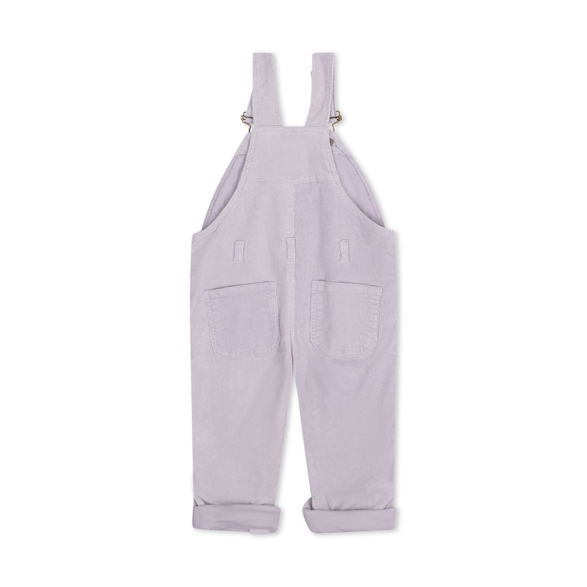 Light Grey Corduroy Dungarees for Kids - Dotty Dungarees