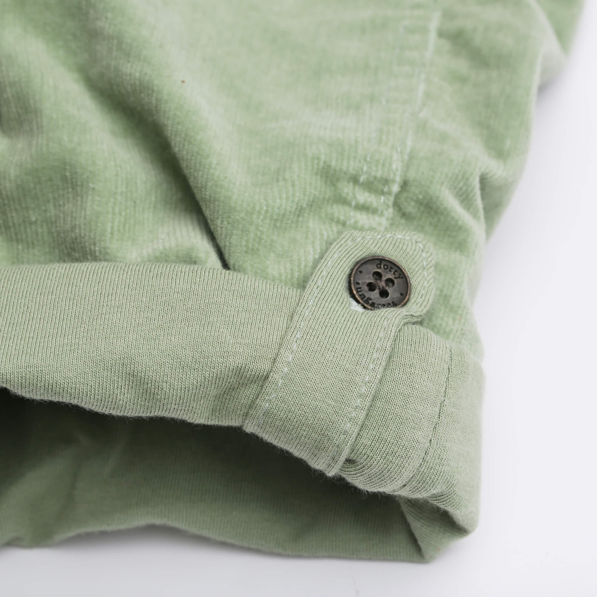 Green Corduroy Dungarees for Kids - Dotty Dungarees