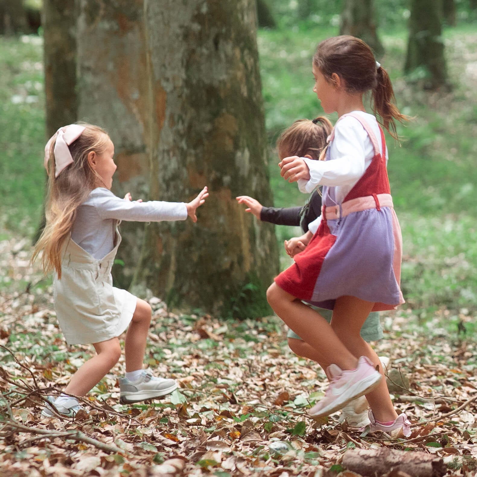 Pink, red, and purple Chunky Cord Dungaree Dress for girls - Dotty Dungarees