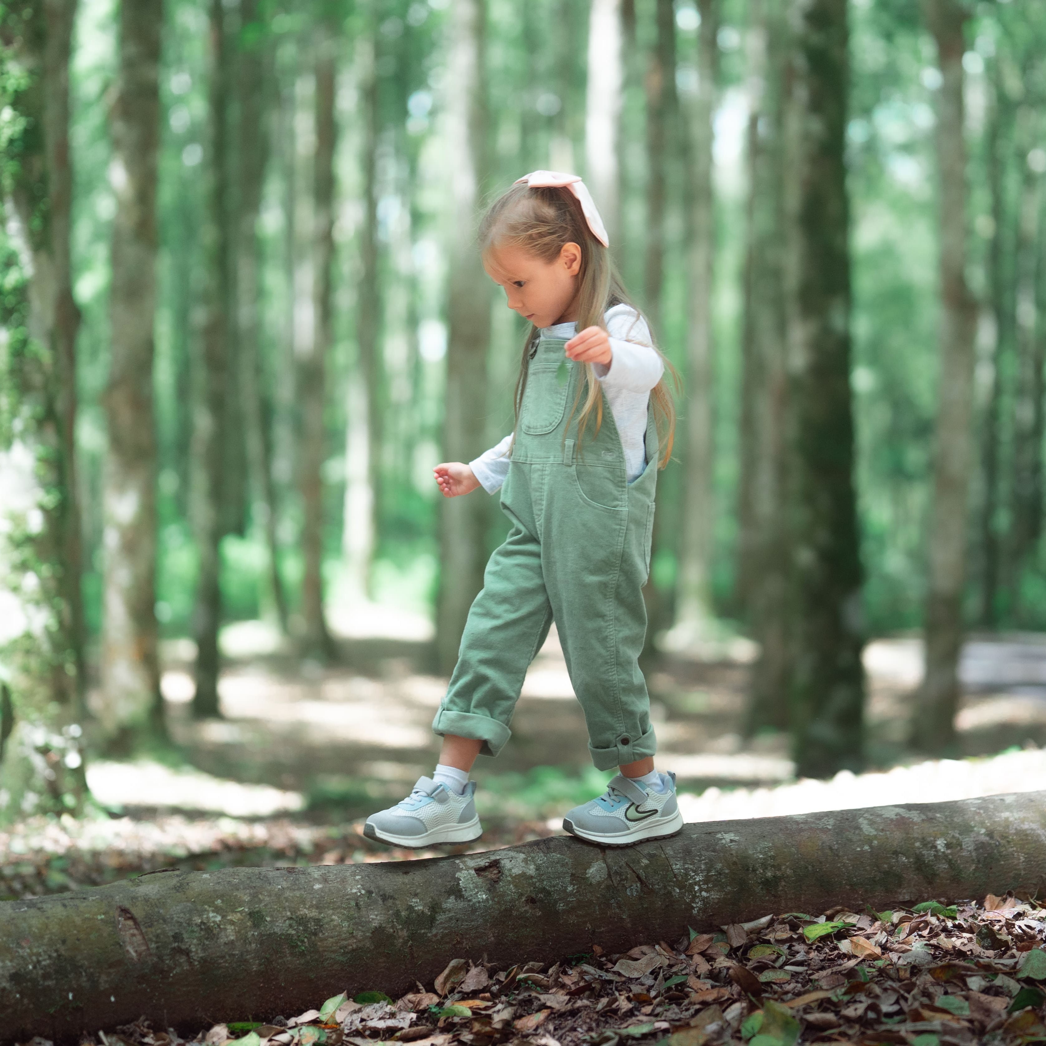 Green Corduroy Dungarees for Kids - Dotty Dungarees
