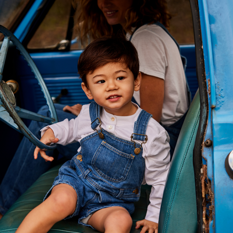 Stonewash Denim Shorts