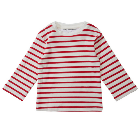 Red Breton Striped Top