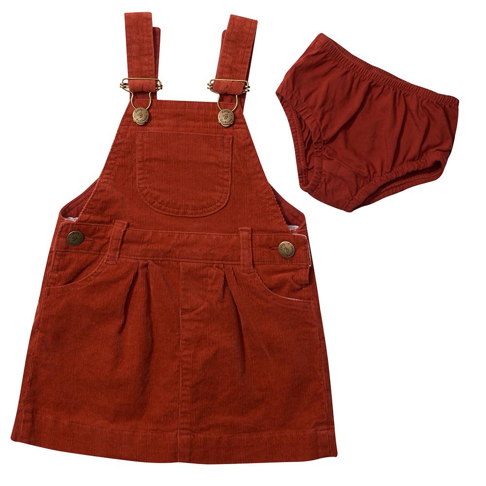 Brick Red Cord Dress