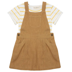 Caramel Linen Dress
