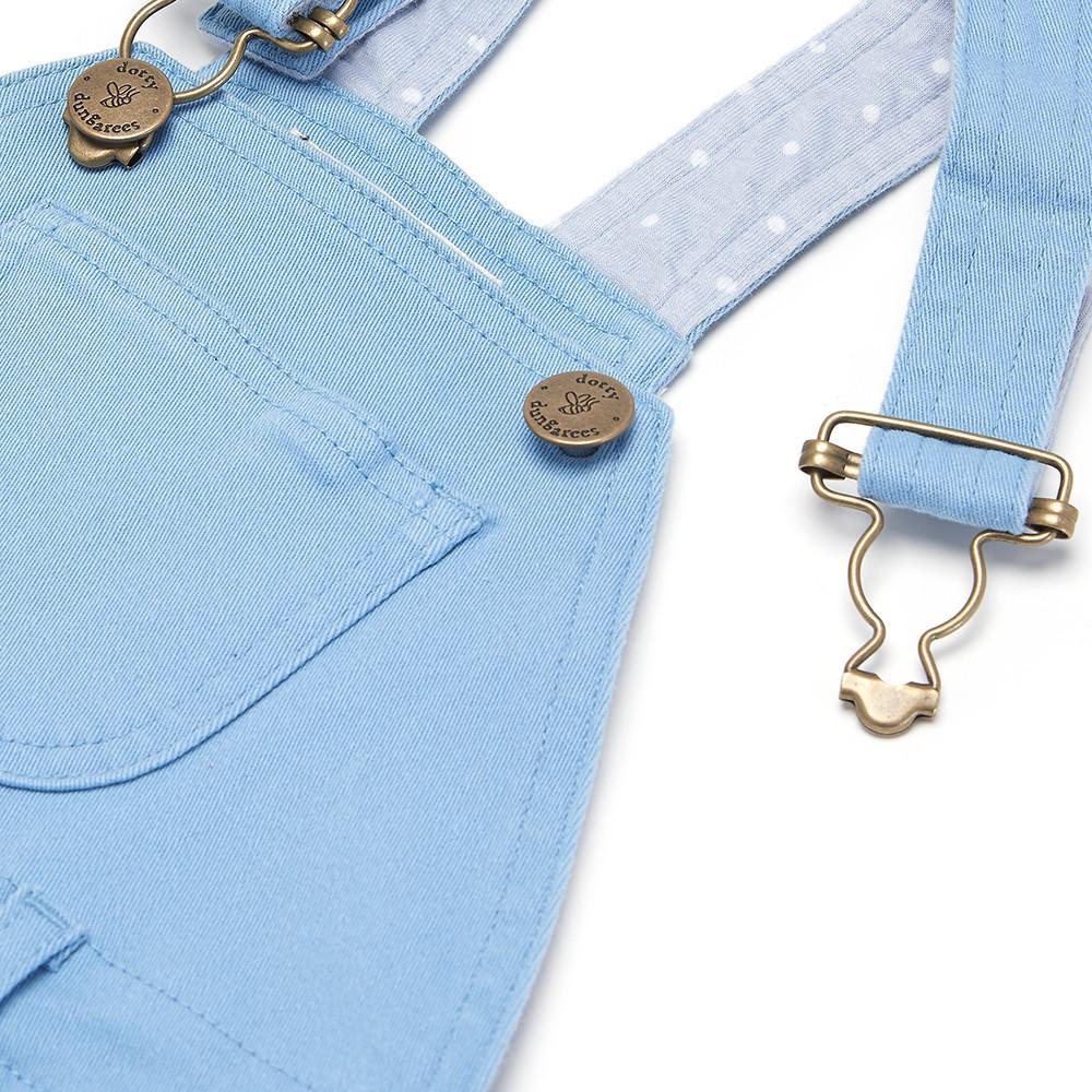 Sky Blue Denim Dungarees