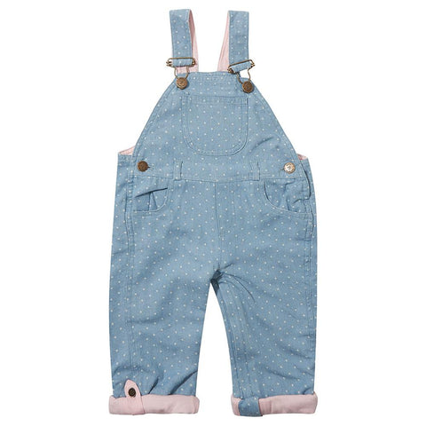 Dotty Denim Dungarees