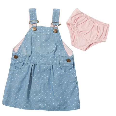 Dotty Denim Dress