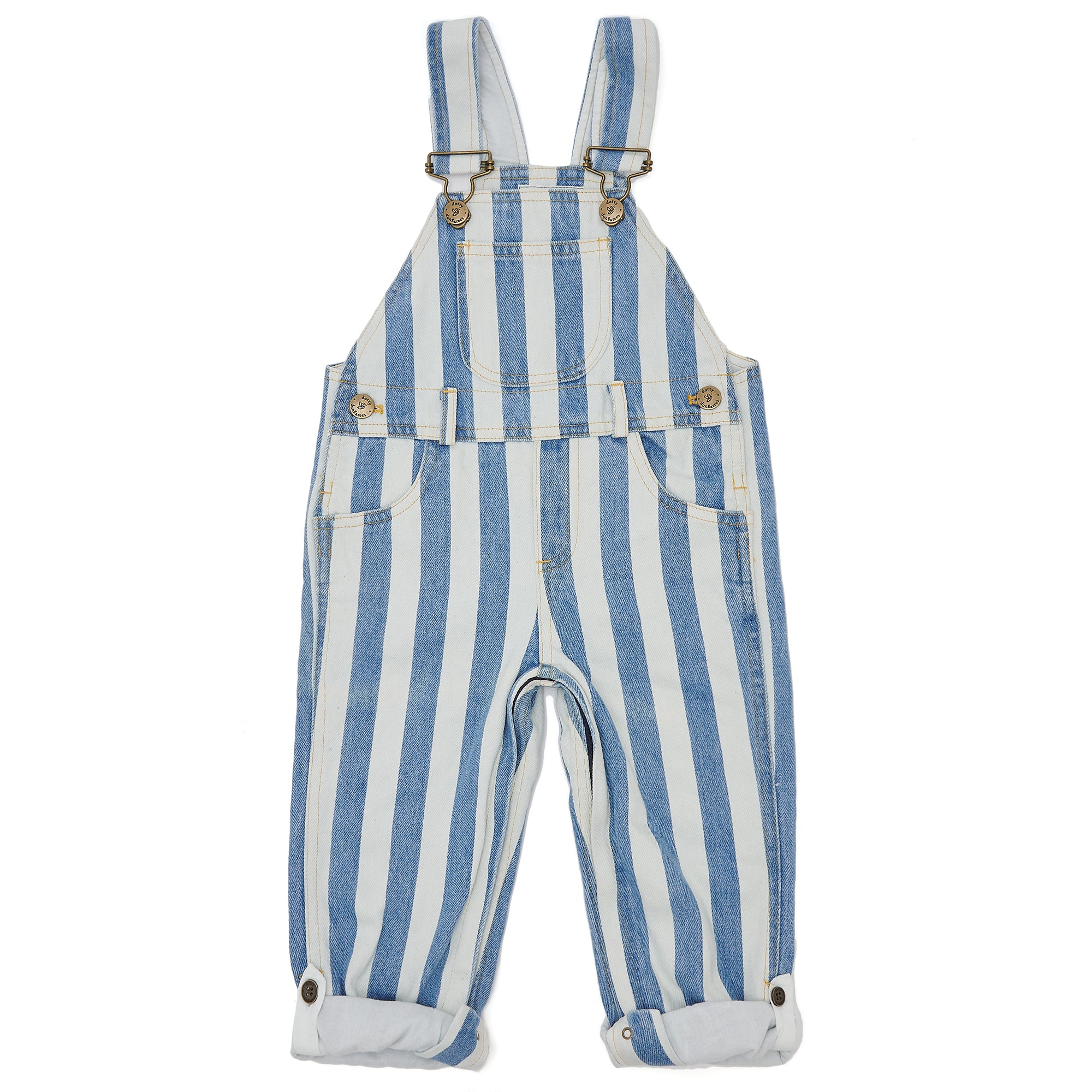 Classic Wide Stripe Dungarees - Blue