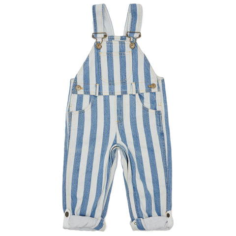Classic Wide Stripe Dungarees - Blue