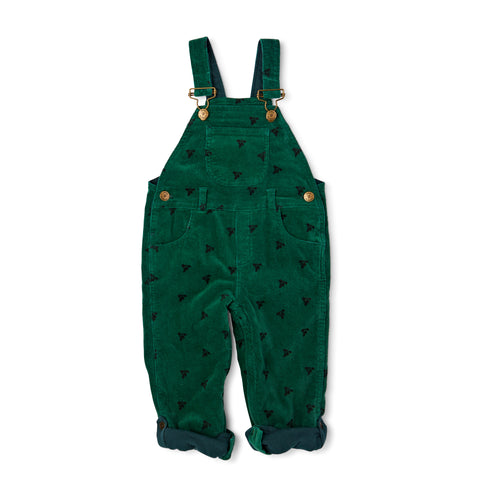 Green Acorn Printed Dungarees