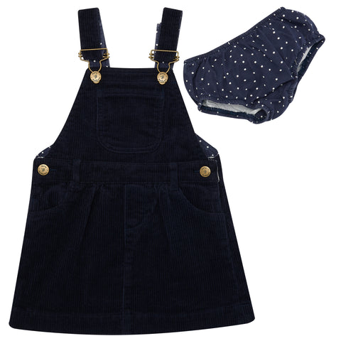 Navy Corduroy Dress