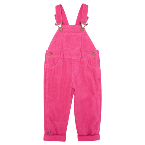 Hot Pink Chunky Cord Dungarees