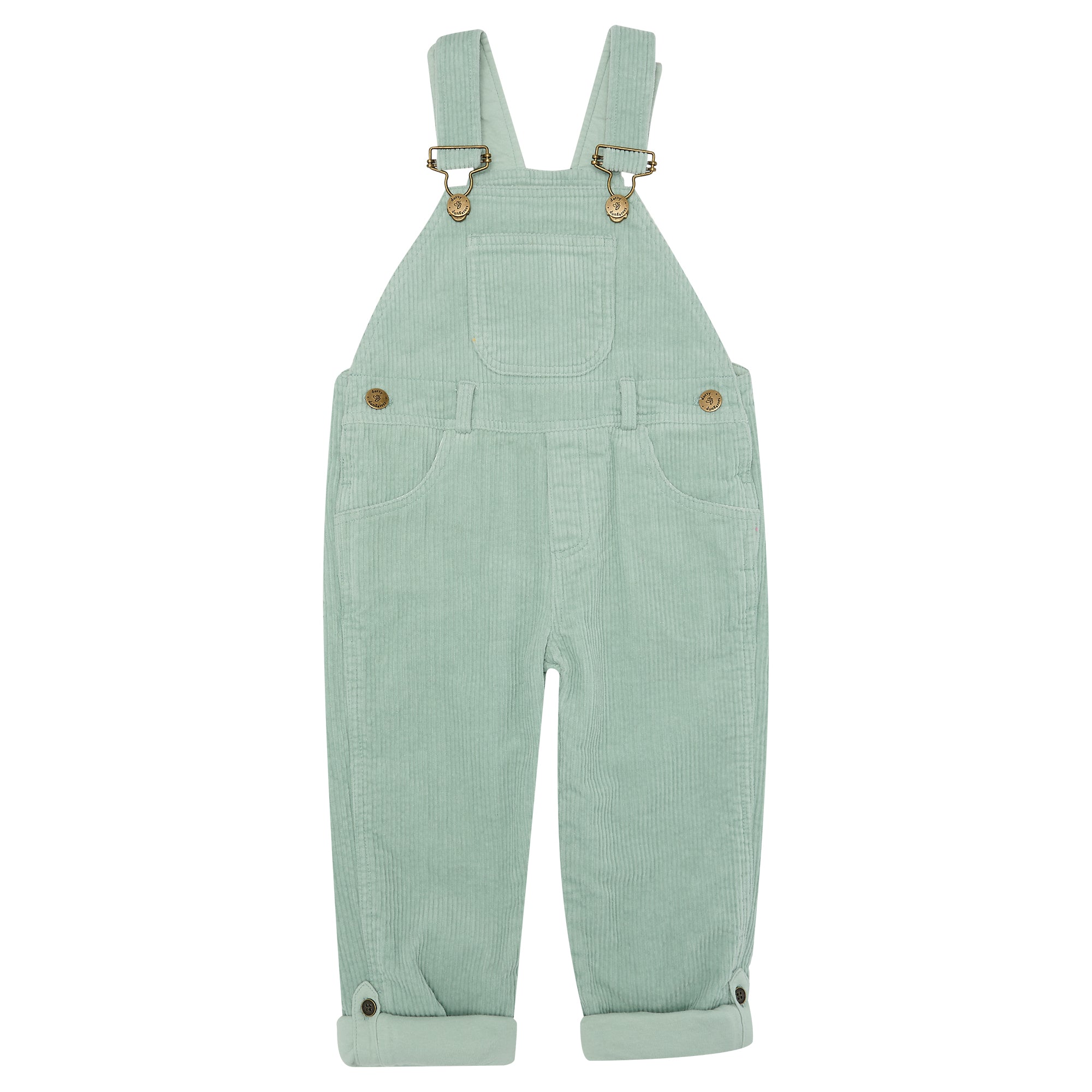 Mint Chunky Cord Dungarees