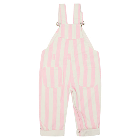 Classic Wide Stripe Dungarees - Pink