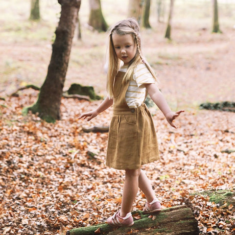Caramel Linen Dress
