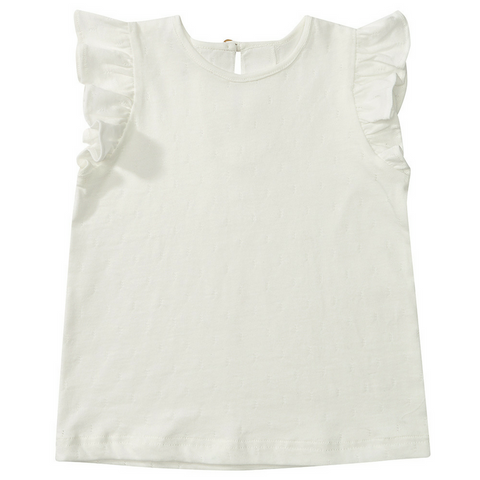 Edie Frill Top - White