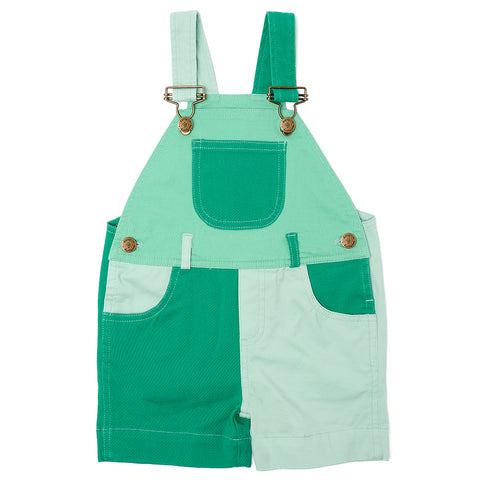 Tonal Colourblock Shorts - Green