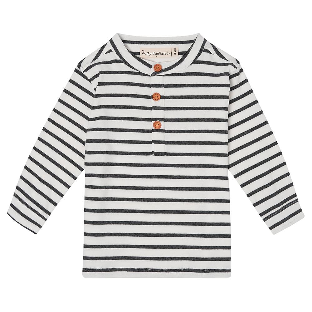 dotty-dungarees-ltd, Maxi Top - Charcoal Stripe