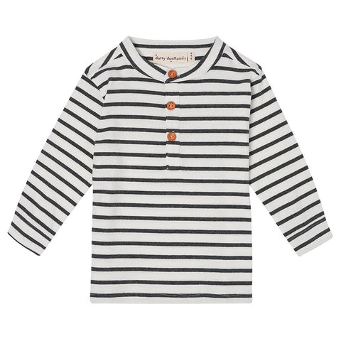 dotty-dungarees-ltd, Maxi Top - Charcoal Stripe