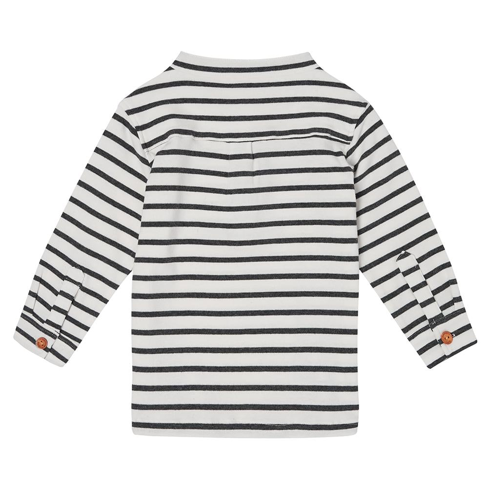 Maxi Top - Charcoal Stripe