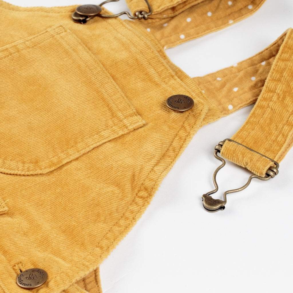 Yellow Gold Cord Shorts