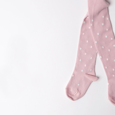 Dotty Tights - Pink