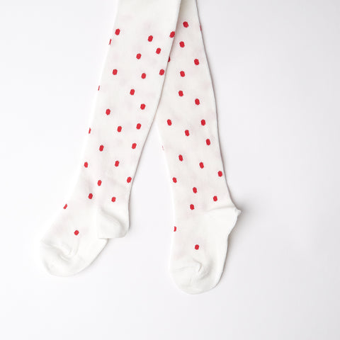 Dotty Tights - Red Spot