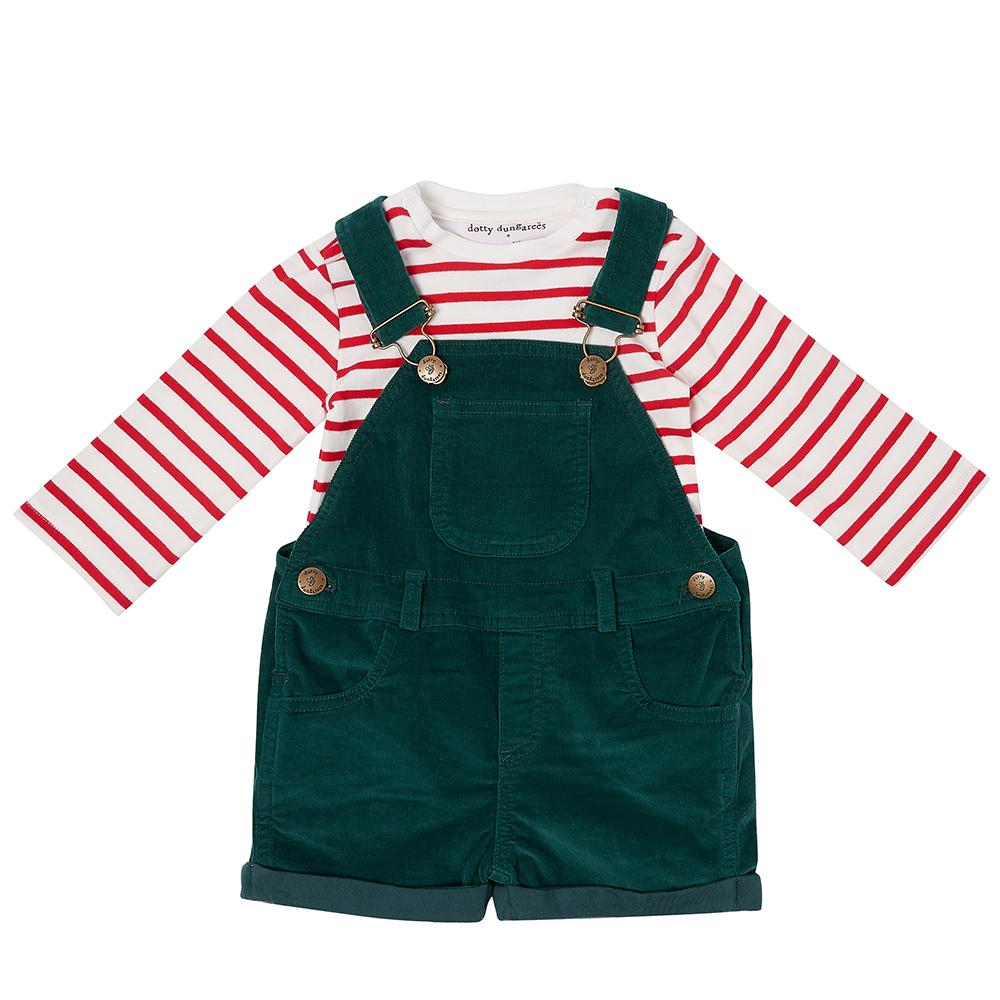 Moss Green Cord Shorts