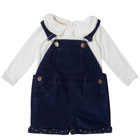 Navy Cord Shorts