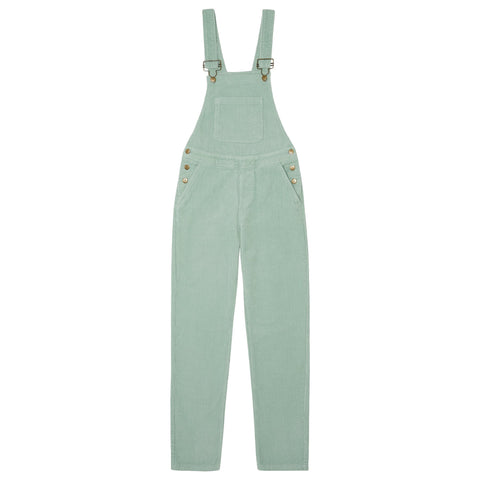Adult Mint Chunky Cord Dungarees - Dotty Dungarees Ltd