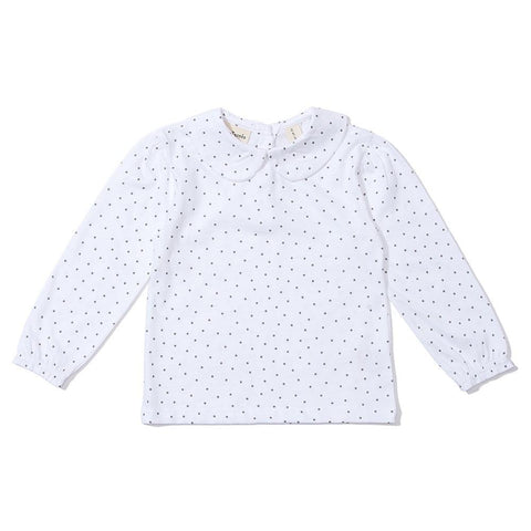 Peter Pan Collar - Grey Dot