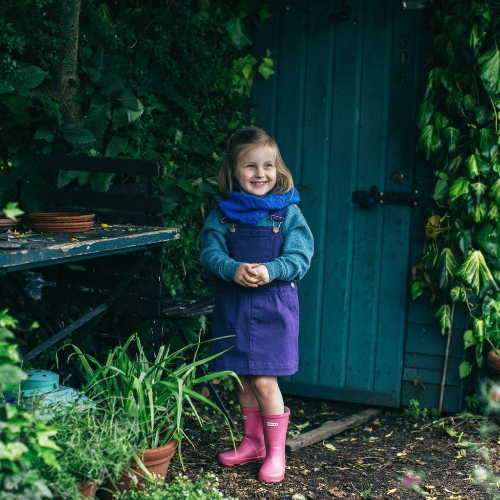 Midnight Blue Denim Dress - Dotty Dungarees Ltd