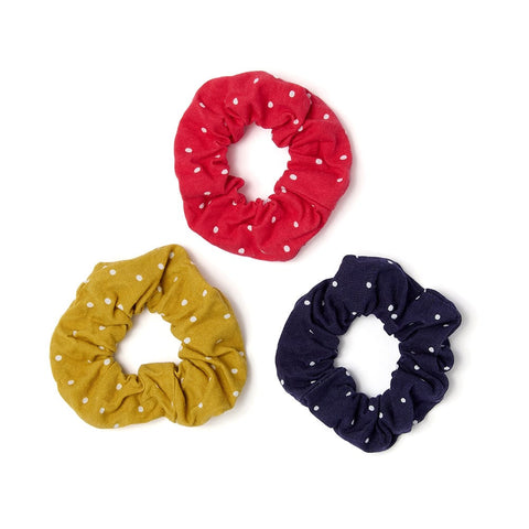 Off-Cut Scrunchies - Dotty Classic Multipack - Dotty Dungarees Ltd