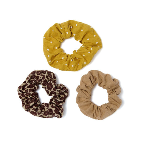 Off-Cut Scrunchies - Leopard Multipack - Dotty Dungarees Ltd