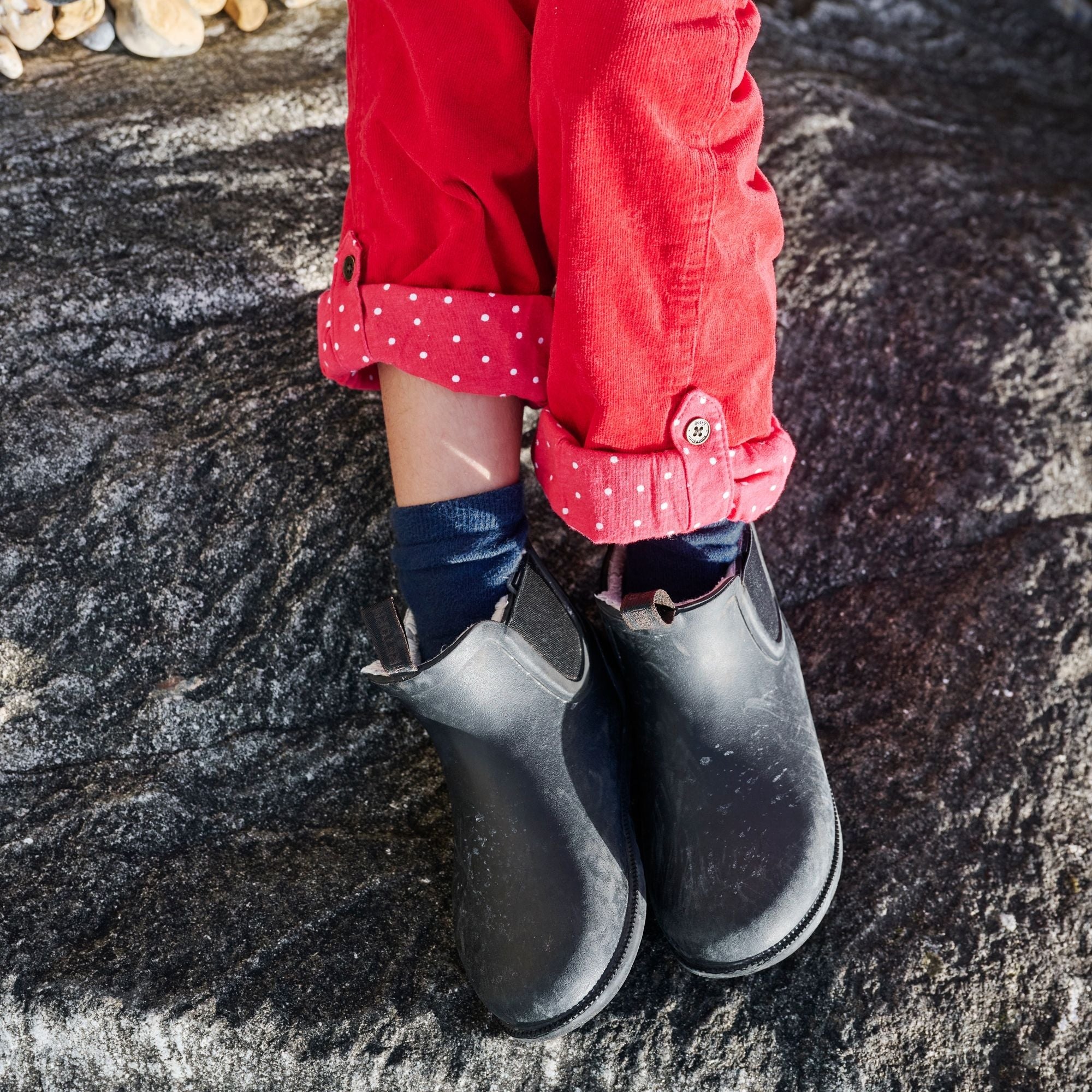 Red Corduroy Dungarees