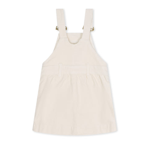 Cream Corduroy Dungarees for Girls - Dotty Dungarees