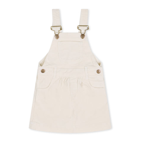 Cream Corduroy Dungarees for Girls - Dotty Dungarees