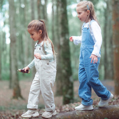 Cream Corduroy Dungarees for Kids - Dotty Dungarees