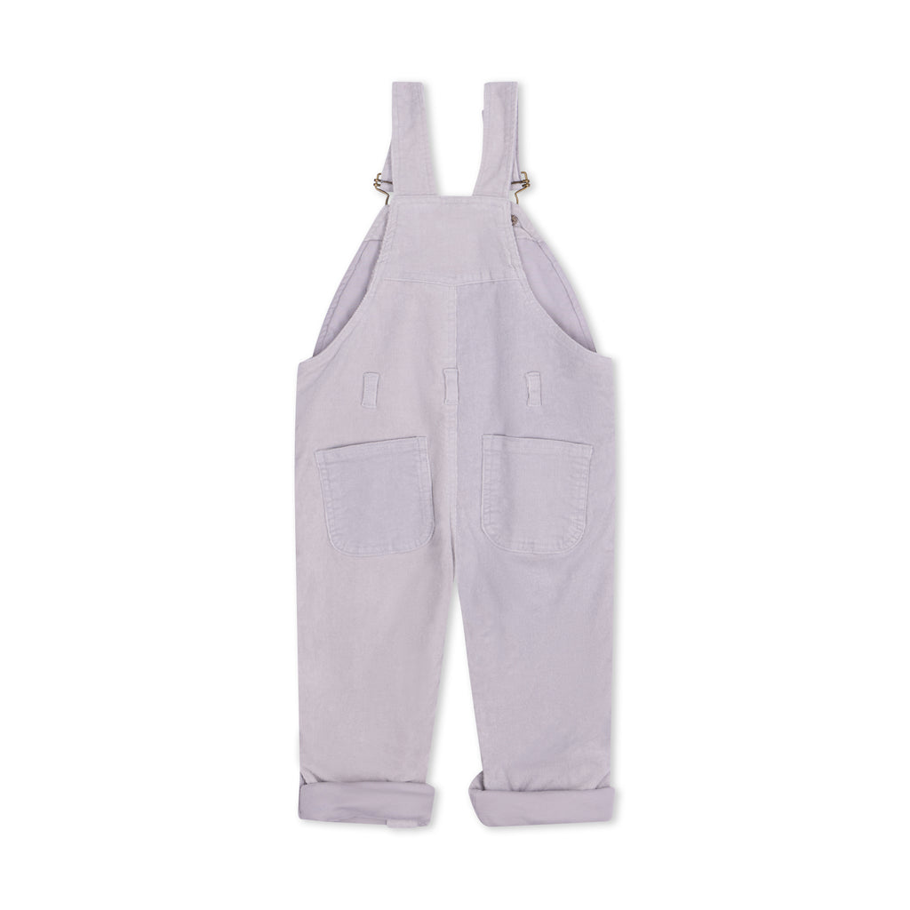 Light Grey Corduroy Dungarees for Kids - Dotty Dungarees