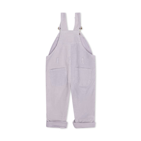 Light Grey Corduroy Dungarees for Kids - Dotty Dungarees