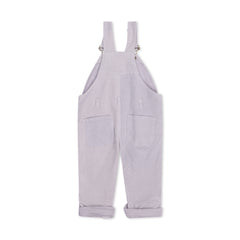 Light Grey Corduroy Dungarees for Kids - Dotty Dungarees