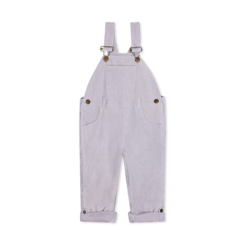Light Grey Corduroy Dungarees for Kids - Dotty Dungarees