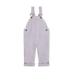 Light Grey Corduroy Dungarees for Kids - Dotty Dungarees