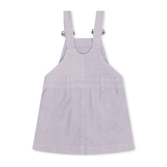 Grey Corduroy Dungaree Dress - Dotty Dungarees