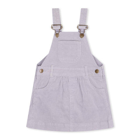 Grey Corduroy Dungaree Dress - Dotty Dungarees