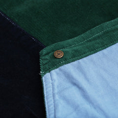 Green and Blue Dungaree Dress for Girls - Dotty Dungarees